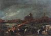 Venetian School after Canaletto 'Il Festa Nolturna del Pedentore' 9 x 12in.                                                            