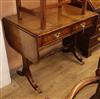 A Regency style walnut sofa table W.94cm                                                                                               