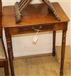 A Regency mahogany side table, fitted one drawer W.60cm                                                                                