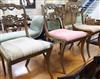 Three painted and decorated Regency dining chairs                                                                                      