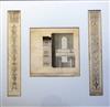 Attributed to Matthew Digby Wyatt (1820-1877) Three architectural designs: two decorative pilasters and a section of a chapel Provenanc