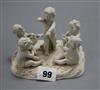 A small Naples group of cherubs H.10cm                                                                                                 