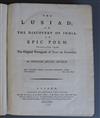 Cameons, Luis de - The Lusiad; or, the Discovery of India, translated by William Julius Mickle, folio, calf, Jackson and               