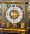 A Jaegar Le Coultre gilt brass Atmos clock height 24cm                                                                                 