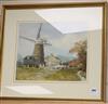 William Tatton Winter (1855-1928), watercolour, windmill beside a farm, signed, 34 x 41cm                                              