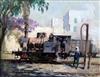 § Terence Cuneo (1907-1996) Tank locomotive, India 20 x 25.5in.                                                                        