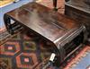 A Chinese carved hardwood low table W.99cm                                                                                             