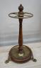 A Victorian style brass mounted mahogany stick stand, height 60cm                                                                                                                                                           