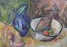 Circle of Antonia F. Sofronova (1892-1966), Table top still life, oil on card                                                                                                                                               