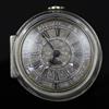 Michael Knight, London, an 18th century silver pair-cased keywind verge pocket watch with silvered Roman dial,                         