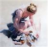 § Johnny Morant (1982-) 'Gathering Seashells' 23.5 x 23.5in.                                                                           