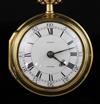 Eardley Norton, London, a George III gold pair-cased keywind cylinder pocket watch, No. 3019, the case dated 1772,                     