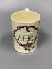 A creamware ‘ALE’ mug, c.1780, height 9.5cm                                                                                                                                                                                 