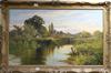 John Horace Hooper (Henry Pennell), oil on canvas, The old loch at Cookham, signed, 60 x 100cm                                         