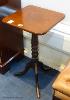 A 19th century mahogany tripod occasional table, base 36.5 cm wide, 63.5 cm high                                                                                                                                            