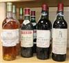 A bottle of Chateau Latour1958, two Chateau Lynch bages Pauillac 1967, three Chateau sauternes 1973, two others                        
