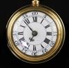 Delander, London, a George II gold pair-cased keywind cylinder pocket watch, No. 1245, the case dated 1741,                            