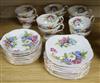 A Royal Albert Harvest-Bouquet pattern china tea service including ten tea cups, ten saucers and ten plates                            