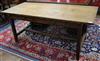 A French fruitwood farmhouse table W.170cm                                                                                             