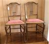 An Edwardian mahogany tub shaped armchair and a pair of inlaid bedroom drawers                                                         