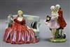 Two Royal Doulton figures: The Perfect Pair HN581 and Sweet and Twenty HN1298 tallest 18cm                                             