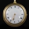 M & T Dutton, London, a George III gold engine-turned pierced pair-cased pocket watch, No. 1516, with repeating movement               