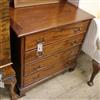 A small George III style mahogany chest of drawers W.76cm                                                                              