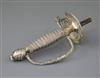 A 19th century Continental silver gilt sword hilt, 7.5in. x 3.5in.                                                                     