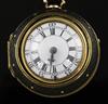 Francis Perigal, London, a George III gold embossed triple-cased pocket watch, No. 623, with leather-covered outer case                