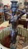 A patinated bronze African female planter, height 183cm                                                                                                                                                                     