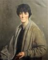 Louis Ginnett (1875-1946) Portrait of the artist Amy Sawyer, 29 x 24in.                                                                