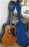An EKO 12 string acoustic guitar and case                                                                                              