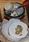 A lobster salad bowl, Royal Commemorative ceramics, Coalport bowls                                                                     