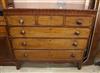 A George IV satinwood banded mahogany chest W.123cm                                                                                    