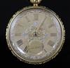 Joseph Johnson, Liverpool, a George III 18ct three-colour gold open-face keywind lever pocket watch, No. 4727,                         