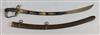 A George III 1796 pattern Bright Light Cavalry Officer's sword,                                                                        