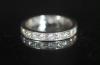 A mid to late 20th century platinum and diamond set full eternity ring                                                                                                                                                      