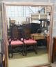 A large rectangular contemporary gilt framed wall mirror, width 138cm, height 184cm                                                                                                                                         