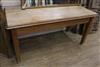 A pine farmhouse table W.159cm                                                                                                         