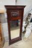An early 19th century Biedermeier mahogany framed pier glass, width 54cm, height 120cm                                                                                                                                      