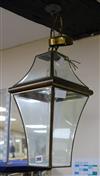 A brass pendant light approx. height 40cm                                                                                              