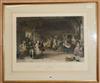 After David Wilkie, coloured engraving, The Penny Wedding 52 x 68cm                                                                    