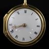 Richard Clarke, Cheapside, a George III gold pair-cased keywind cylinder pocket watch, No. 389,                                        