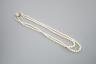 A double strand graduated cultured pearl necklace, with a 9ct and cultured pearl set clasp, 44cm.                                                                                                                           