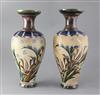 A pair of Royal Doulton stoneware baluster vases, decorated by Eliza Simmance, height 33.5cm                                           