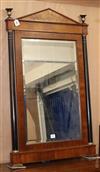 A Federal-style mahogany and ash mirror W.82cm                                                                                         