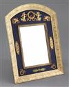 A 19th century French Empire ormolu mounted easel frame toilet mirror, height 10.25in.                                                 