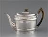 A George III silver oval teapot, by John Eames,                                                                                        