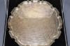 A large silver presentation salver with piecrust edge, 57.5oz                                                                                                                                                               