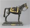 § James Osborne (1940-1992). A parcel gilt bronze model of the Queen's horse 'Burmese', H.14.5in., with COA and other related paperwork